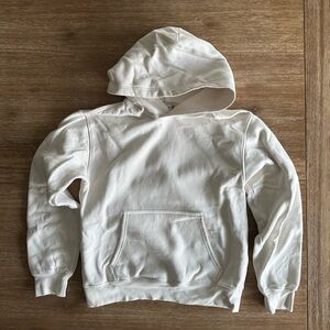 Aritzia Sweatfleece Cream Hoodie Sweatshirt Size M